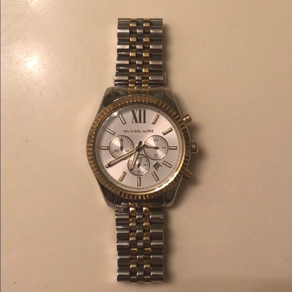 Michael Kors Lexington Two-Toned Watch